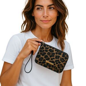 Daisy Fuentes Women's Leopard Print Wallet w/ Removable Strap